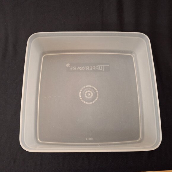 Vintage Tupperware Square Away Sandwich Keeper Sheer Without Lid - Picture 10 of 11